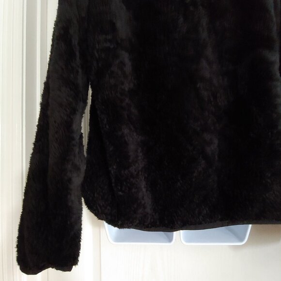 Lilly Pulitzer Skipper Black Sherpa Half Zip Pullover Plush Soft Cozy L - Picture 9 of 14